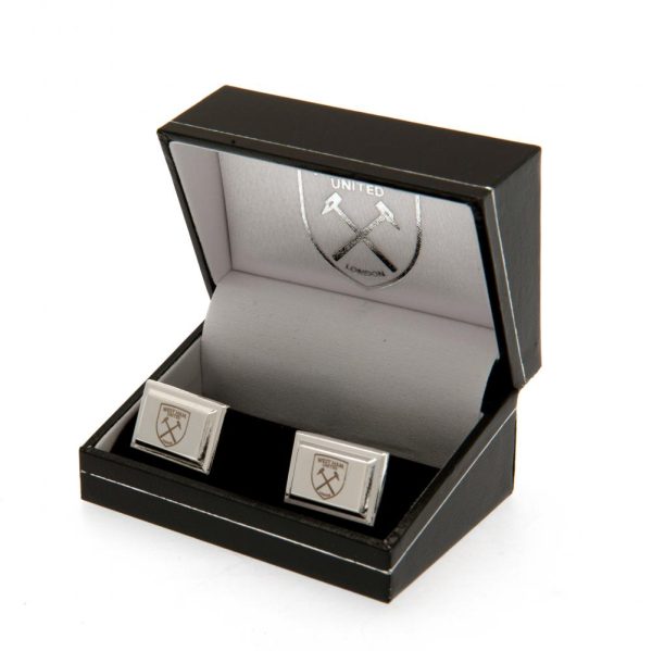 West Ham United FC Silver Plated Cufflinks - Image 2