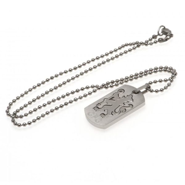 Chelsea FC Cut Out Lion Dog Tag & Chain - Image 2