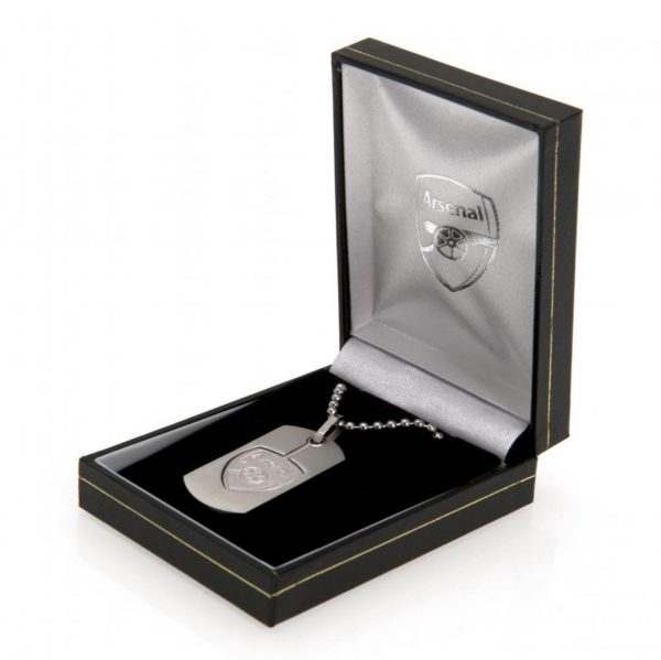 Arsenal FC Cut Out Crest Dog Tag & Chain - Image 3