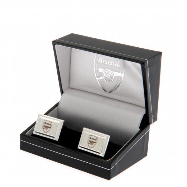Arsenal FC Silver Plated Cufflinks - Image 2