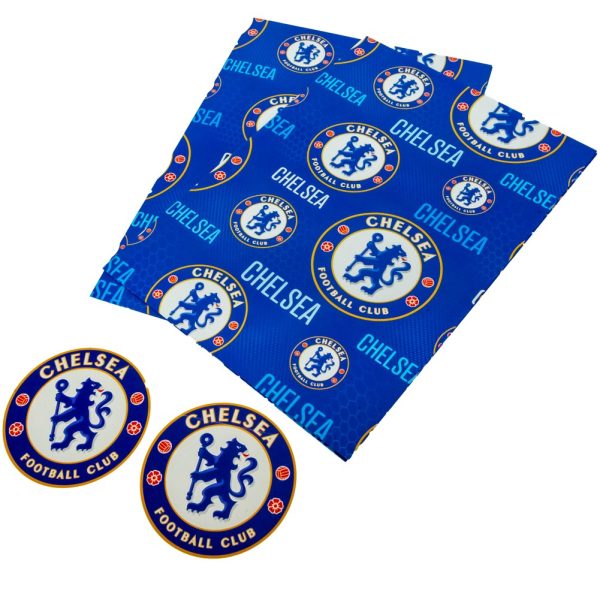 Chelsea FC Text Gift Wrap - Image 3