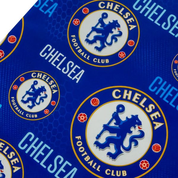 Chelsea FC Text Gift Wrap - Image 4