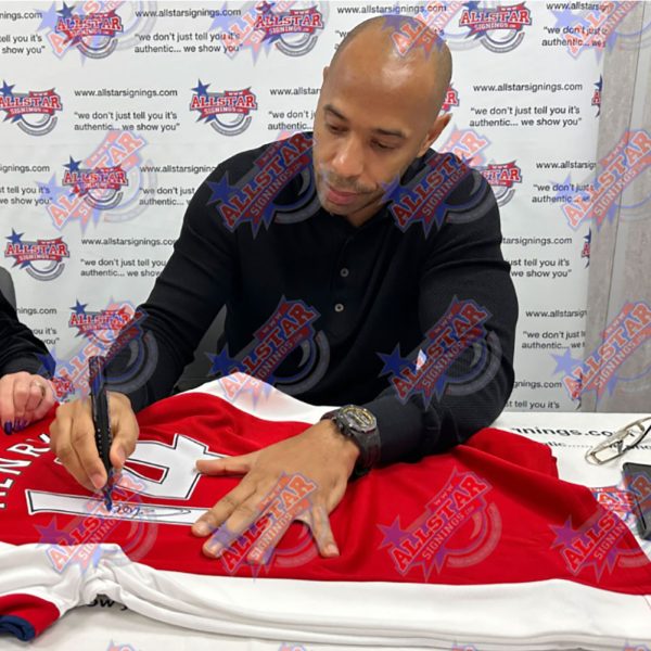 Arsenal FC Bergkamp & Henry Signed Shirts (Dual Framed) - Image 3