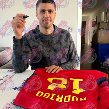 Spain Rodri Signed Shirt (Framed) - Image 2