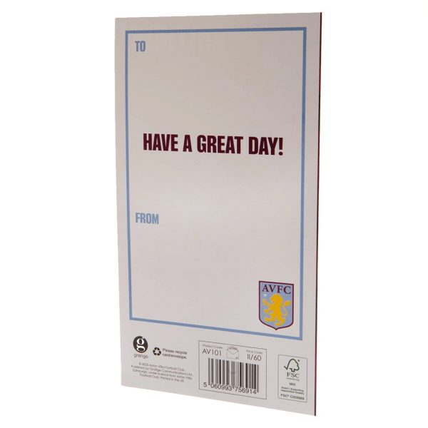 Aston Villa FC Crest Birthday Card - Image 4