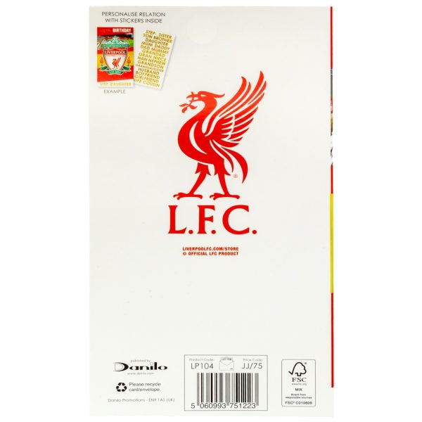 Liverpool FC Personalised Birthday Card - Image 5