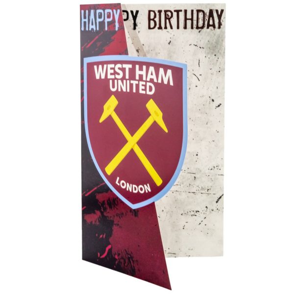 West Ham United FC Crest Birthday Card - Image 2