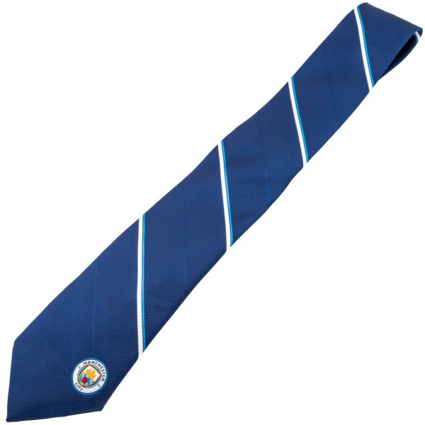 Manchester City FC Stripe Tie - Image 2