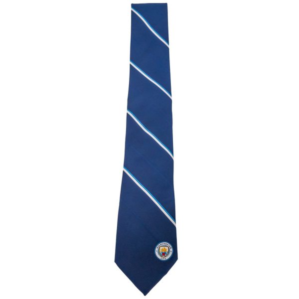 Manchester City FC Stripe Tie - Image 3