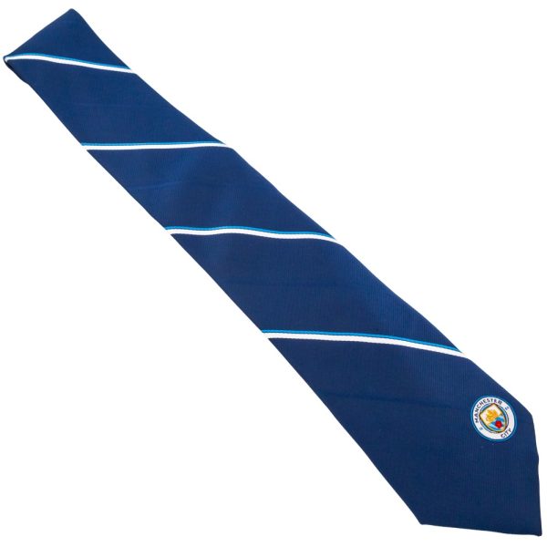 Manchester City FC Stripe Tie - Image 4