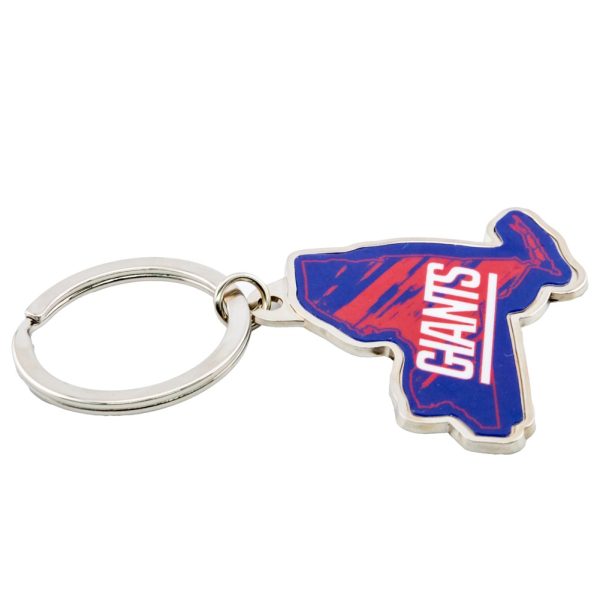 New York Giants State Shape Keyring - Image 2