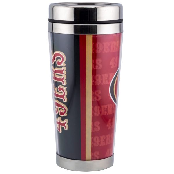 San Francisco 49ers Full Wrap Travel Mug - Image 3