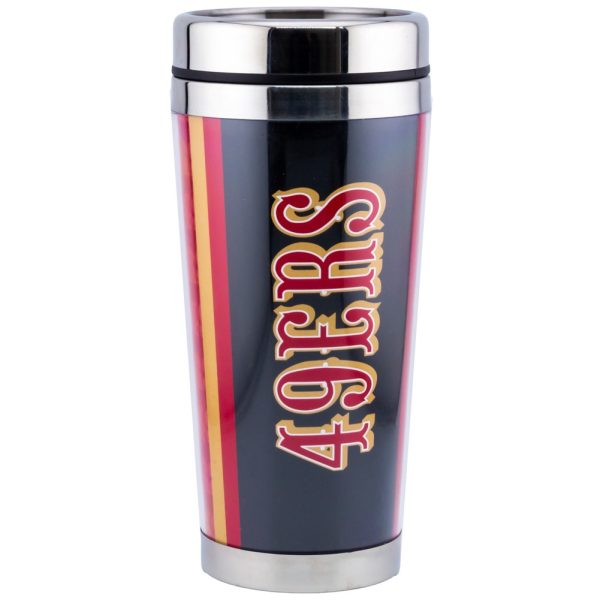 San Francisco 49ers Full Wrap Travel Mug - Image 4