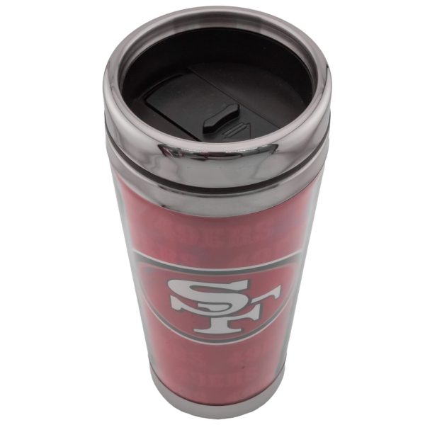 San Francisco 49ers Full Wrap Travel Mug - Image 7