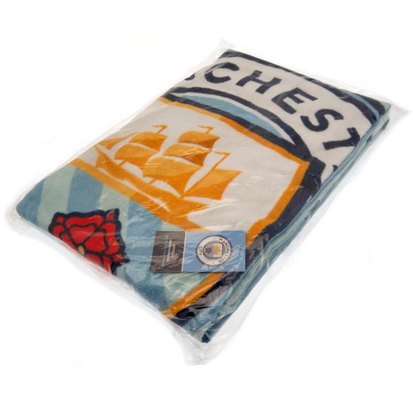 Manchester City FC Stripe Towel - Image 3