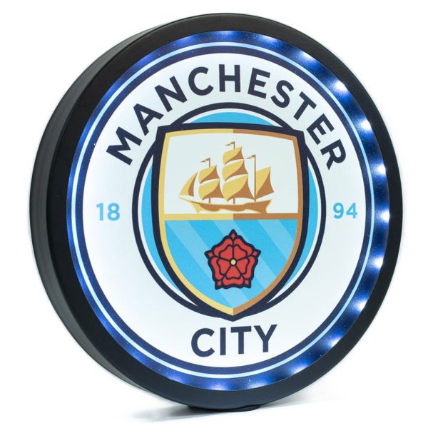 Manchester City FC Metal LED Logo Sign - Image 2