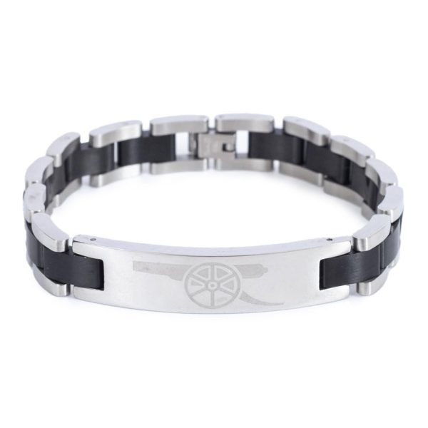 Arsenal FC Black Inlay Bracelet - Image 2