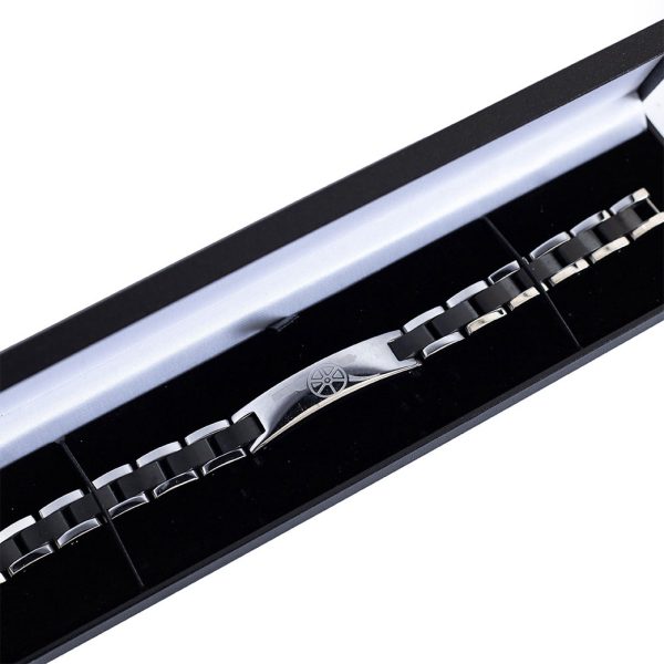 Arsenal FC Black Inlay Bracelet - Image 4