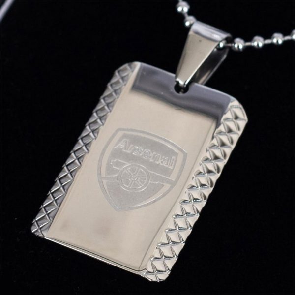 Arsenal FC Patterned Dog Tag & Chain - Image 3