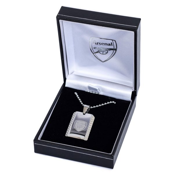 Arsenal FC Patterned Dog Tag & Chain - Image 4