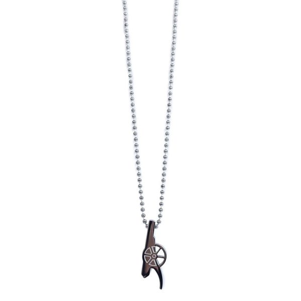Arsenal FC Stainless Steel Cannon Pendant & Chain - Image 2