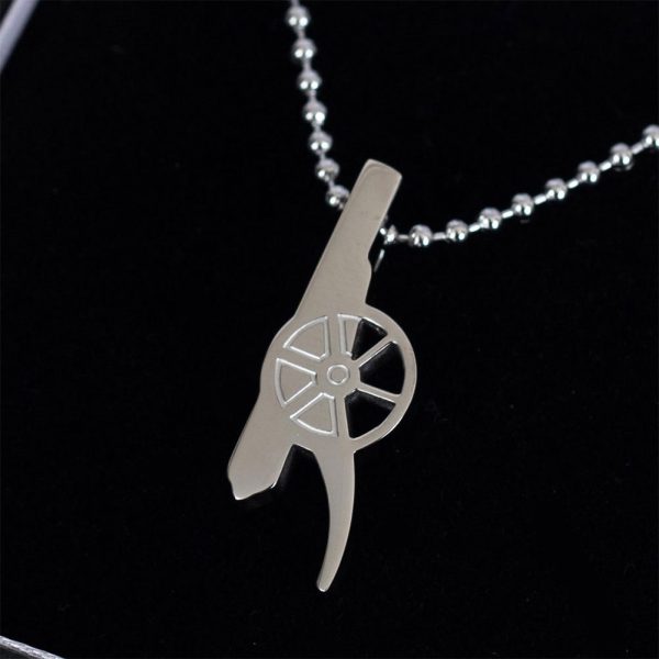 Arsenal FC Stainless Steel Cannon Pendant & Chain - Image 3