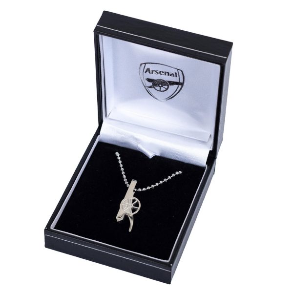 Arsenal FC Stainless Steel Cannon Pendant & Chain - Image 4