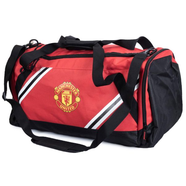 Manchester United FC Core Stripe Holdall - Image 3