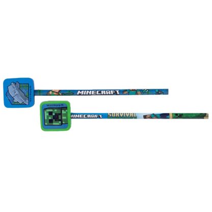 Minecraft 2pk Pencil & Topper Set - Image 2
