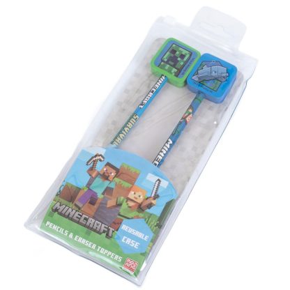 Minecraft 2pk Pencil & Topper Set - Image 3