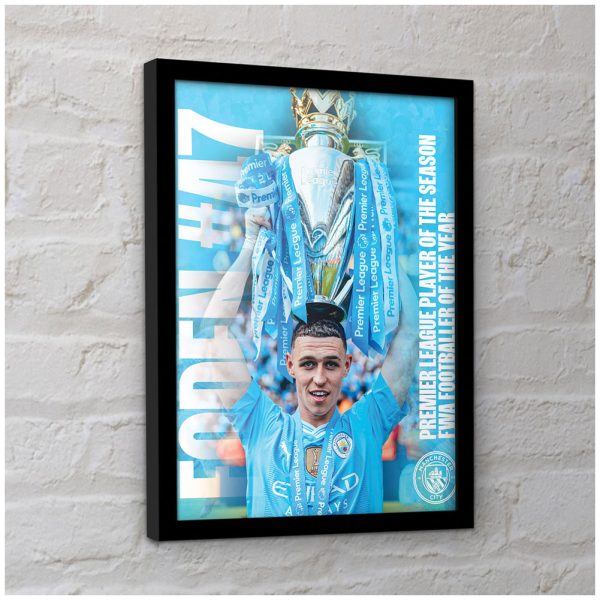 Manchester City FC Foden Framed Picture 16 x 12 - Image 2