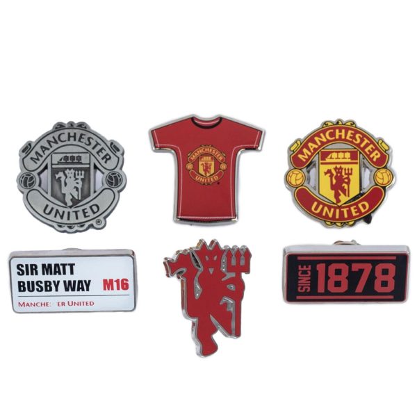 Manchester United FC 6pc Badge Set - Image 2