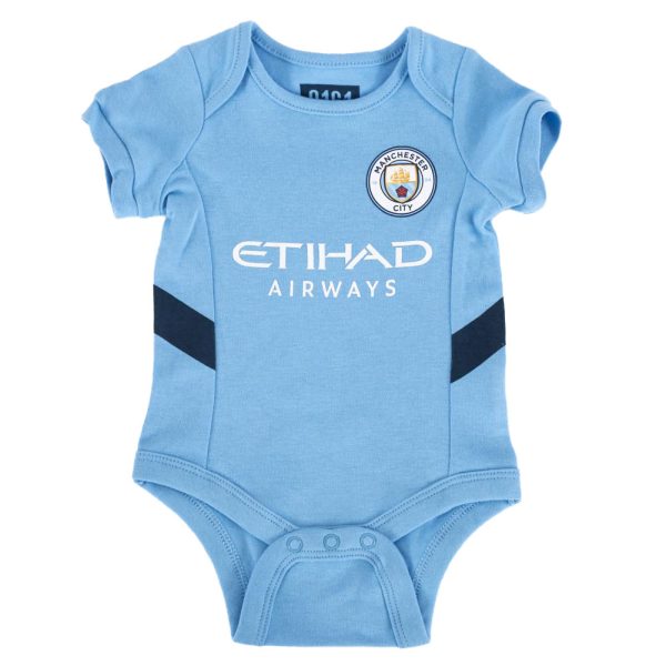 Manchester City FC 24/25 Season 2 Pack Bodysuit 6-9 Mths - Image 2