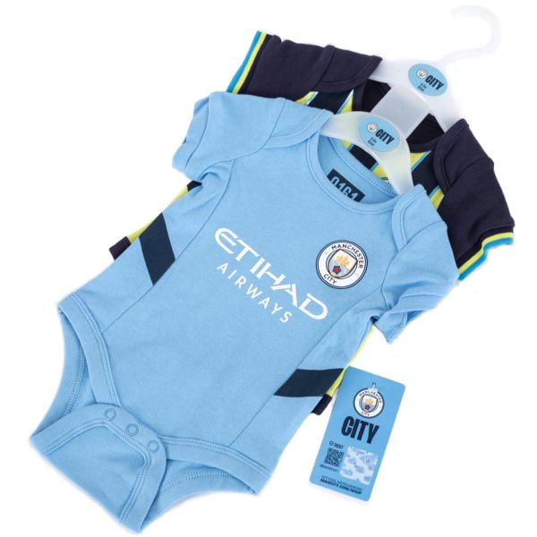Manchester City FC 24/25 Season 2 Pack Bodysuit 9-12 Mths - Image 4