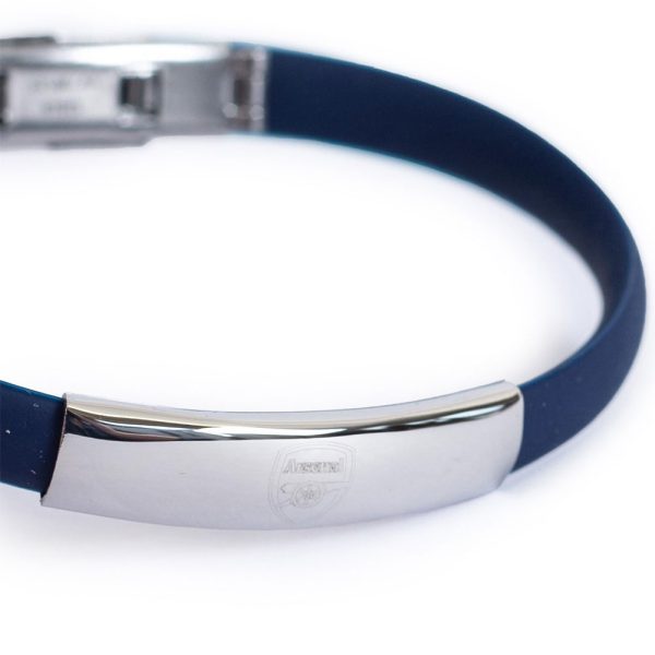 Arsenal FC Navy Silicone Bracelet - Image 2