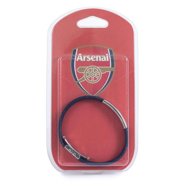 Arsenal FC Navy Silicone Bracelet - Image 3