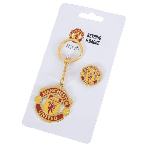 Manchester United FC Keyring & Badge Set - Image 4
