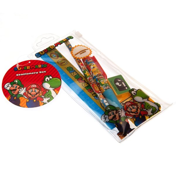 Super Mario 5pc Stationery Set Group - Image 2