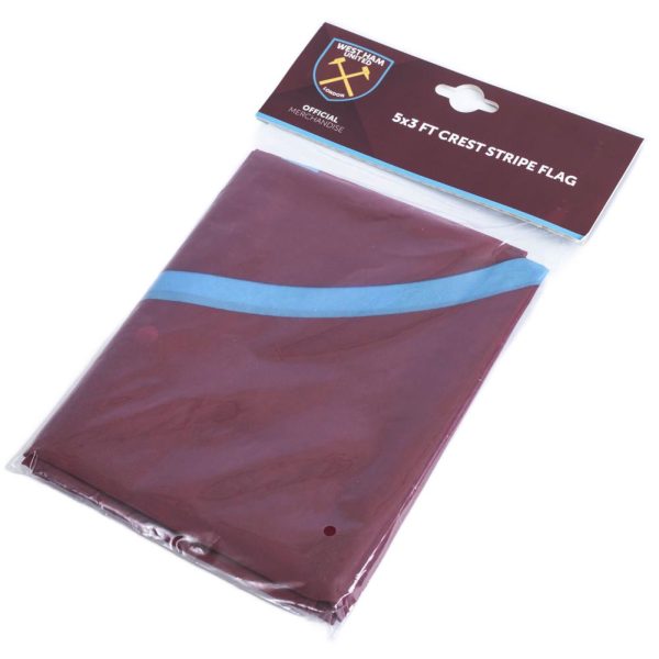 West Ham United FC Crest Stripe Flag - Image 3