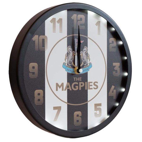 Newcastle United FC LED Stripe Wall Clock - Image 3