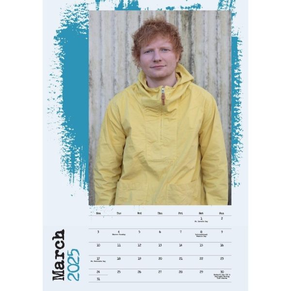 Ed Sheeran A3 Calendar 2025 - Image 2