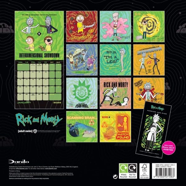 Rick And Morty Square Calendar 2025 - Image 4
