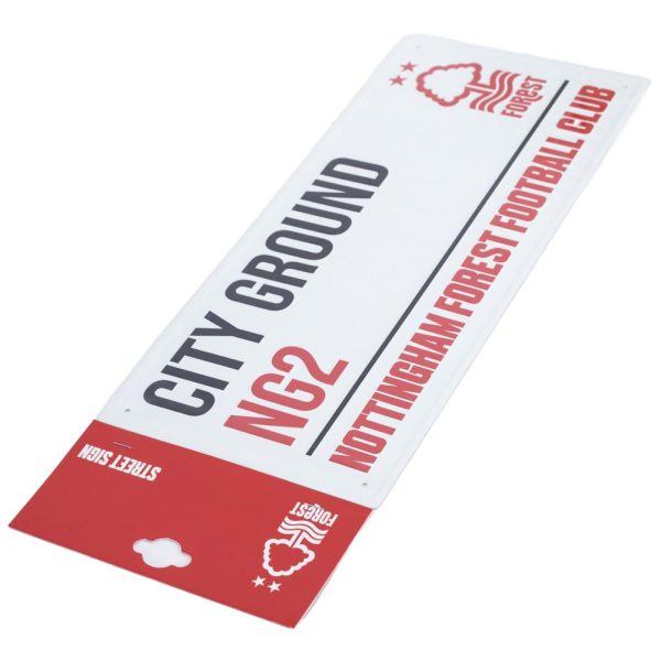 Nottingham Forest FC White Street Sign - Image 4