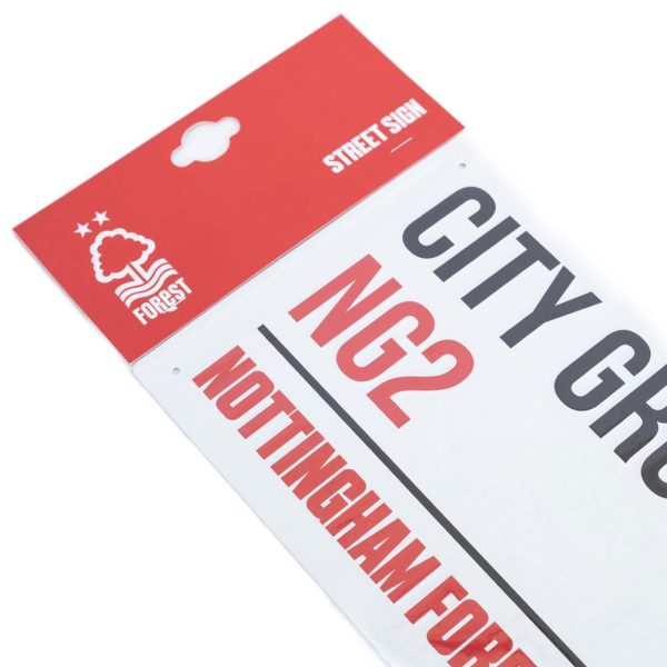 Nottingham Forest FC White Street Sign - Image 5
