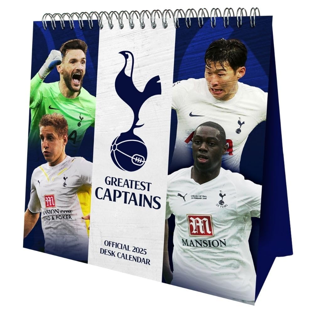 Tottenham Hotspur FC Desktop Calendar 2025 Select Sports Souvenirs