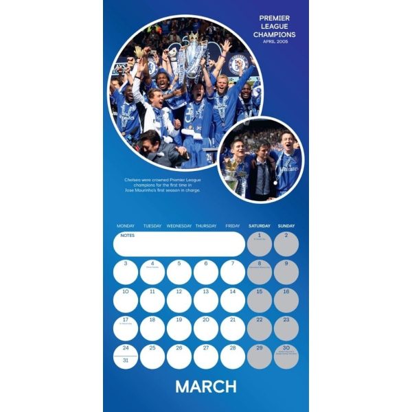 Chelsea FC Legends Square Calendar 2025 - Image 2