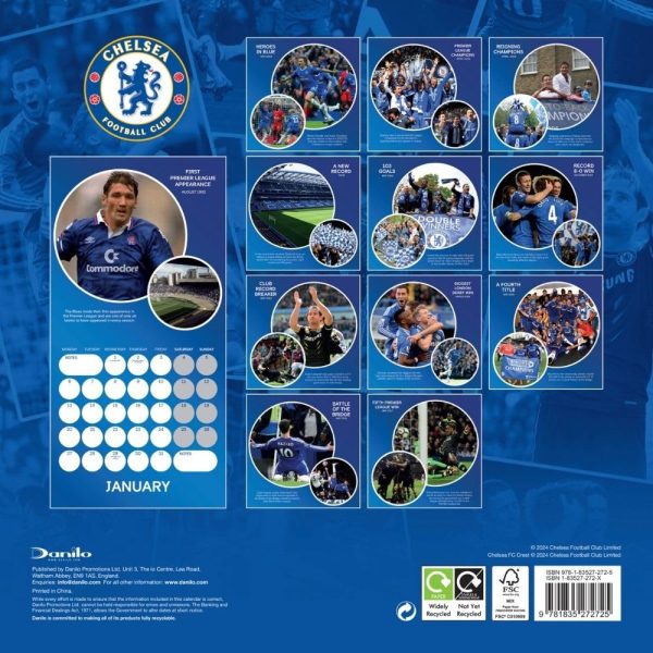 Chelsea FC Legends Square Calendar 2025 - Image 4