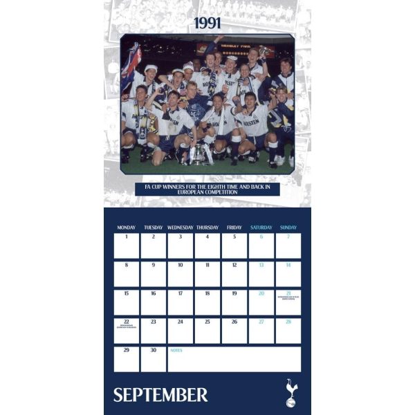 Tottenham Hotspur FC Legends Square Calendar 2025 - Image 2