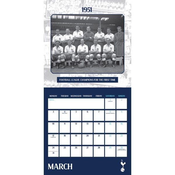 Tottenham Hotspur FC Legends Square Calendar 2025 - Image 3