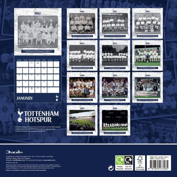 Tottenham Hotspur FC Legends Square Calendar 2025 - Image 4